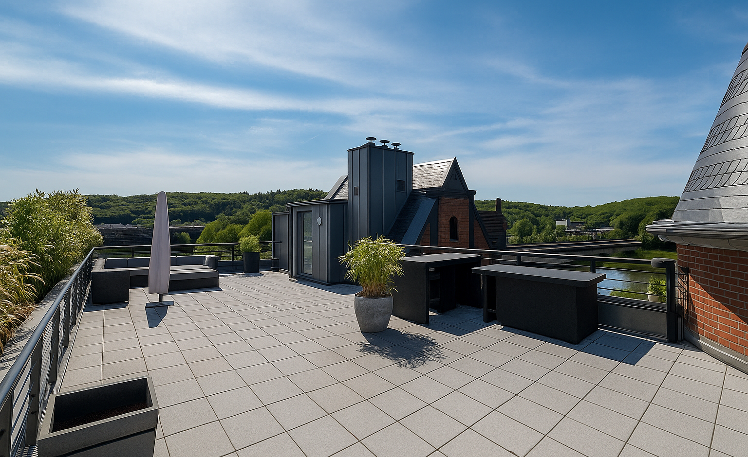 Dachterasse Uferpalais